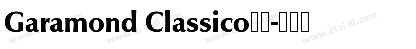 Garamond Classico字体字体转换